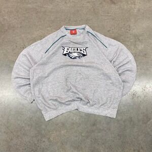 Philadelphia Eagles NFL Crewneck Sweatshirt Grey Men's Size XL